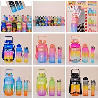 SPORTS KIT COM 3 GARRAFAS COM ALÇA SPORTS - SEM GARANTIA