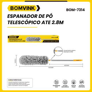 BOMVINK - ESPANADOR DE PO TELESCOPICO ATE 2,8M