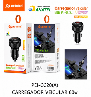 PEINING - FONTE VEICULAR TURBO 60W