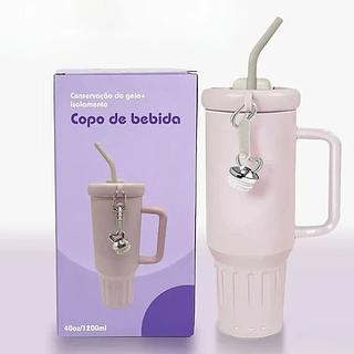 GARRAFA/CANECA COPAO VIRGINIA QUENCHER TERMICO COM CANUDO INOX E TEMPA 1200ML