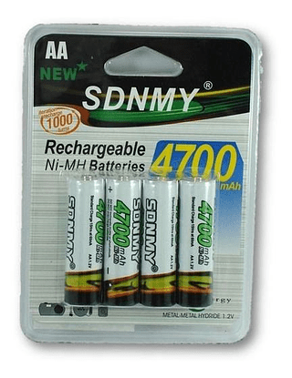 CARTELA PILHA RECARREGAVEL 2A