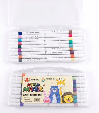 CANETAS MARCADORAS ACLÍRICAS 36 PEÇAS