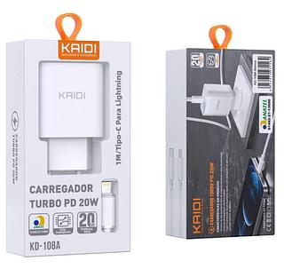 KAIDI - CARREGADOR TURBO 20W USB C - iOS