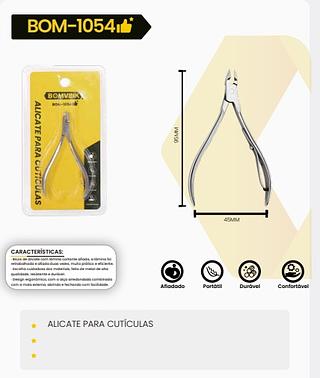 BOMVINK - ALICATE PARA CUTICULAS 95MM - BOM-1054