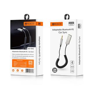 HREBOS - ADAPTADOR BLUETOOTH P2 CARSYNC - AD-046