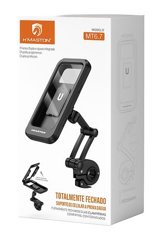 HMASTON - SUPORTE PARA CELULAR A PROVA D'AGUA PARA MOTOS E BICICLETAS - MT6.7
