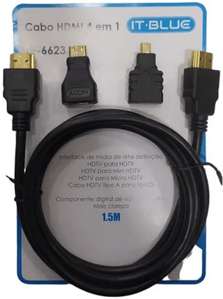 IT BLUE - HDMI 4 EM 1 - LE-6623