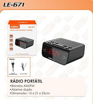 RADIO RELOGIO ALARME