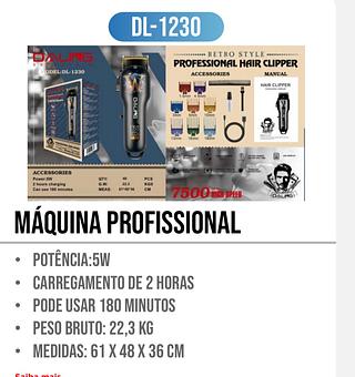 DALING - MAQUINA PROFISSIONAL RETRO STYLE PROFESSIONAL HAIR CLIPPER DL-1230