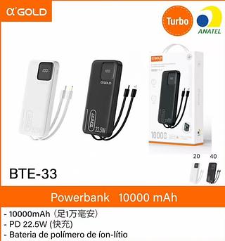 AGOLD - PORTATIL POWER BANK 10000 mAh
