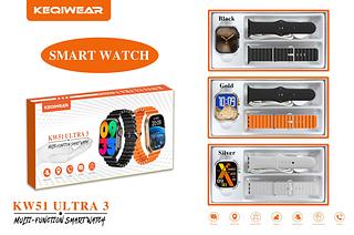 SMARTWATCH RELOGIO MULTIFUNCIONAL KW51 ULTRA 3 - KEQIWEAR