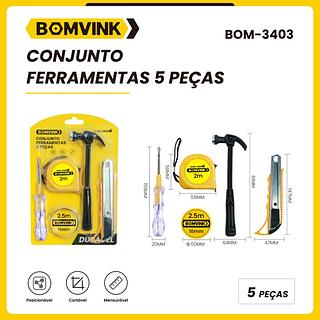 CONJUNTO DE FERRAMENTAS 5 PEÇAS