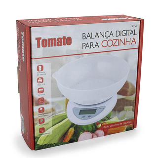 TOMATE - BALANÇA DE COZINHA COM BENDEJA 5KG - SF-420