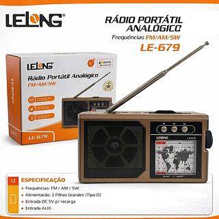 LELONG - RADIO PORTATIL ANALOGICO - LE-679