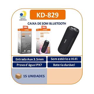 KAIDI - CAIXA DE SOM BLUETOOTH IPX7 - KD-829