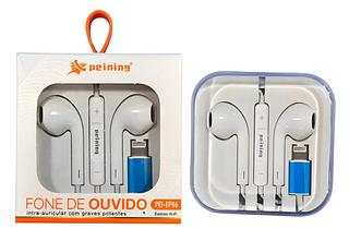 PEINING - FONE DE OUVIDO IOS - SEM BORRACHA