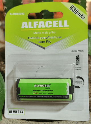ALFACELL - BATERIA PARA TELEFONE SEM FIO 830mHA - ALBR65003