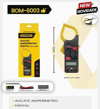 BOMVINK - ALICATE AMPERIMETRO DIGITAL - BOM-6003