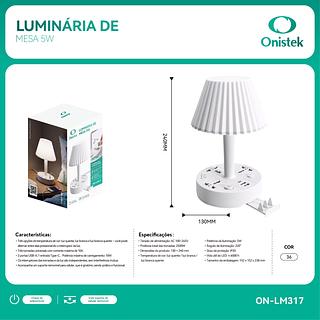 ONISTEK- LUMINARIA DE MESA