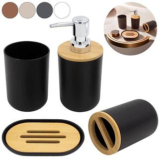 ⚫ KIT PARA BANHEIRO LAVABO 4 PEÇAS REDONDO - WY4-Y-1570