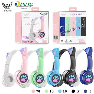 FONE DE GATO BLUETOOTH LED B19BB