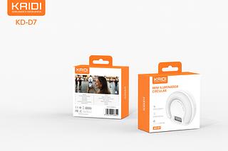 KAIDI - MINI ILUMINADOR CIRCULAR PARA CELULAR - KD-D7