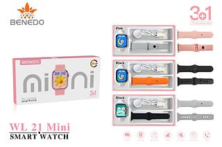 SMARTWATCH RELOGIO COM 2 PULSEIRAS WL 21 MINI