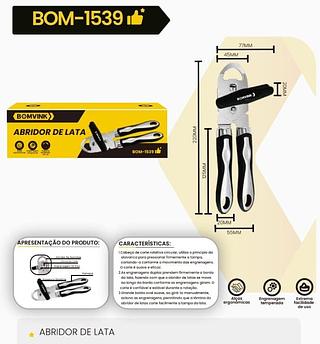 BOMVINK - ABRIDOR DE LATAS - BOM-1539