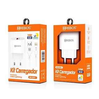 CARREGADOR HREBOS 14W iPHONE HS-529A
