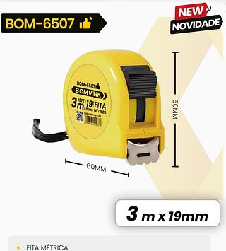 BOMVINK - TRENA / FITA METRICA 3M | 19MM - BOM-6507