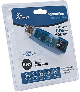 ADAPTADOR DE REDE RJ-45 KNUP - HB-T66 | UL-100