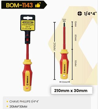 BOMVINK - CHAVE PHILLIPS 1/4 4'' - BOM-1143