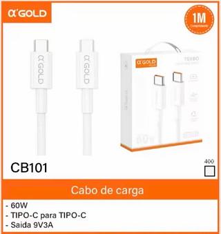 AGOLD - CABO TIPO-C/TIPO-C 60W