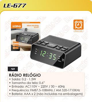 RADIO RELOGIO ALARME