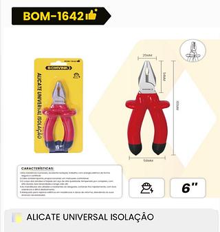 BOMVINK - ALICATE UNIVERSAL ISOLAÇÃO 6