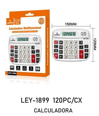 LEHMOX - CALCULADORA MULTIFUNCIONAL 8 DIGITOS - LEY-1899
