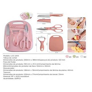 JOGO KIT DE FACAS COZINHA / CHURRASCO - LCC-2313