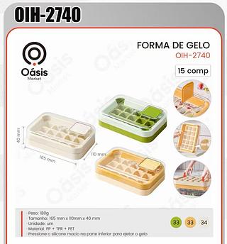 FORMA DE GELO OASIS MARKET OIH-2740