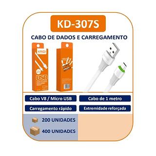 KAIDI - CABO 1M RAPIDO SILICONE V8 - KD-307M