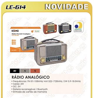 LELONG - RADIO RETRO AM-FM-BT - LE-614