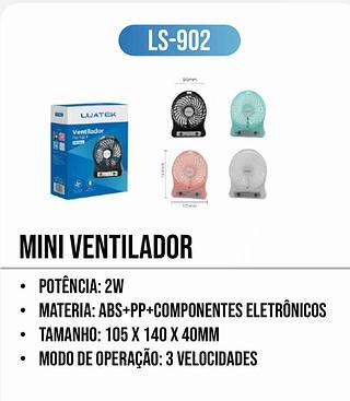 LUATEK - MINI VENTILADOR PORTATIL - LS-902