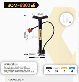 BOMVINK - BOMBA DE AR MANUAL - BOM-8802