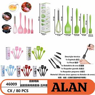 KIT DE COZINHA COM 5 UTENSILIOS - 46009