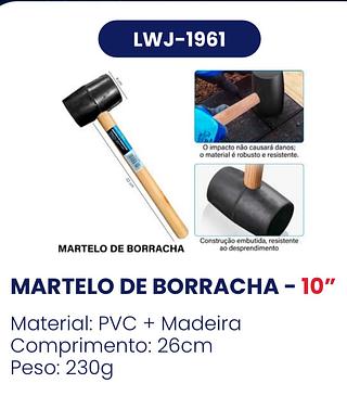 MARTELO DE BORRACHA LWJ-1961