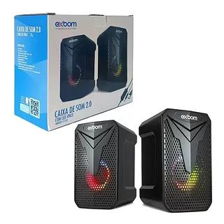EXBOM - CAIXA DE SOM PC GAMER COM LED - CS-C54