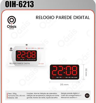 RELOGIO DIGITAL DE PAREDE