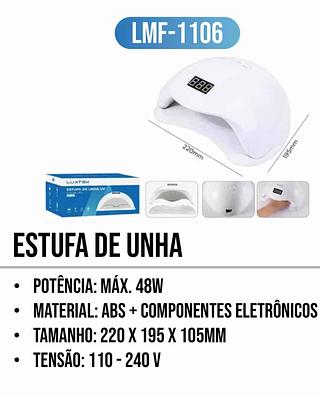 LUATEK - ESTUFA DE UNHA UV LUZ DE LED - LMF-1106
