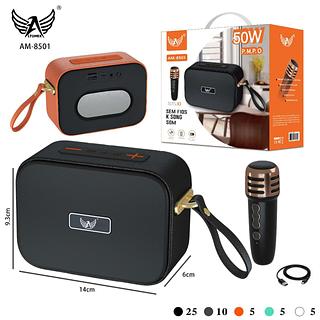 ALTOMEX - CAIXA DE SOM BLUETOOTH 50W COM 1 MICROFONE - AM-8501