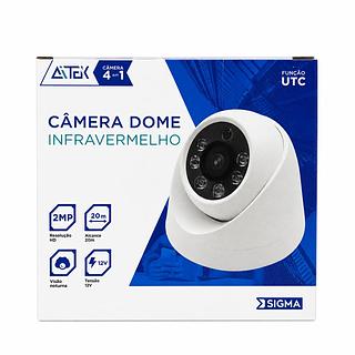 CAMERA DOME 4 EM 1 2MP COM VISÃO NOTURNA INFRAVERMELHA