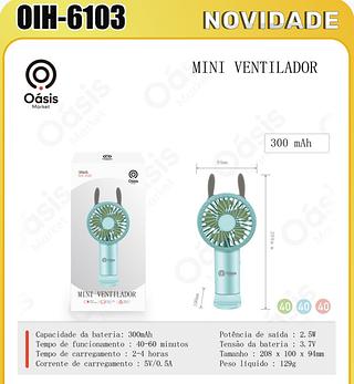AOSIS - MINI VENTILADOR DE MESA 3 VELOCIDADES